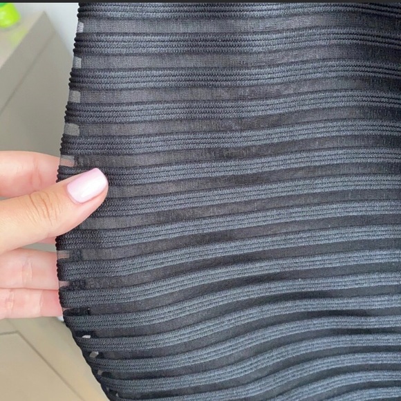 Bebe Shadow Stripe Midi Skirt - Picture 5 of 6